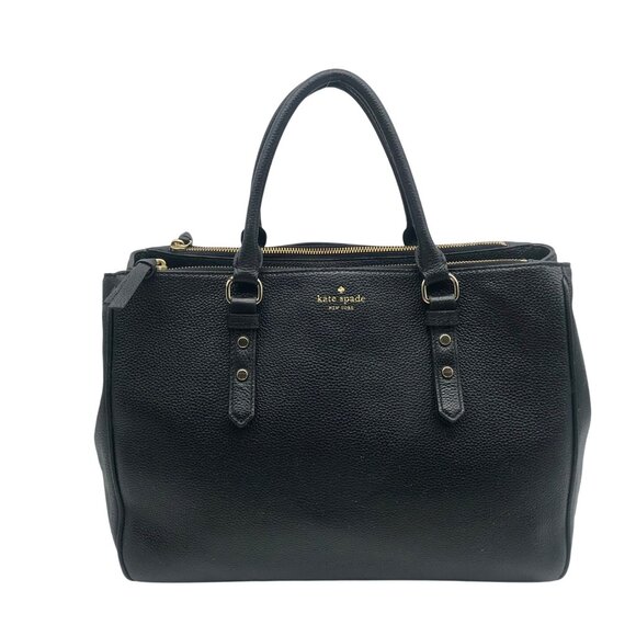 Kate Spade Black Pebbled Leather Leighann Mulberry Street